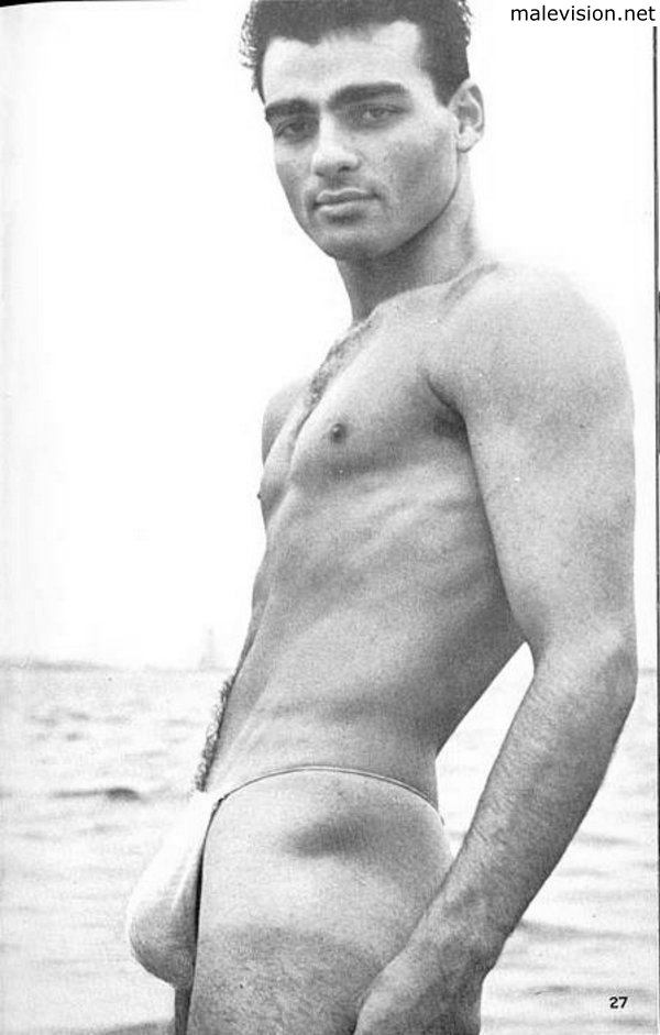 Male physique vintage magazine model