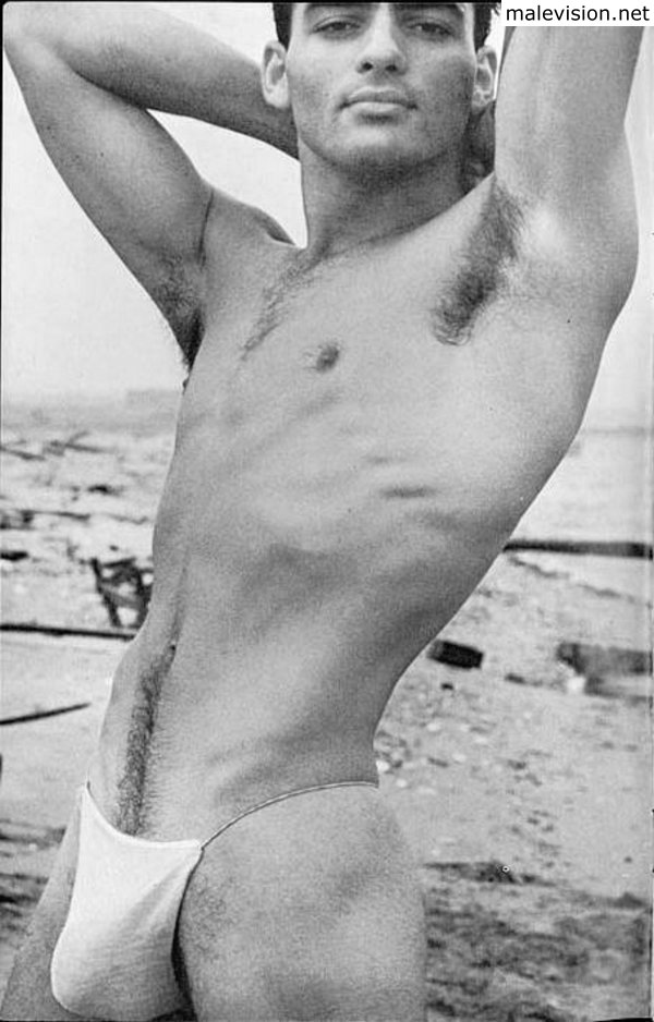 Male physique vintage magazine model