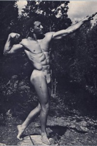 muscle man vintage physique PHOTO ART